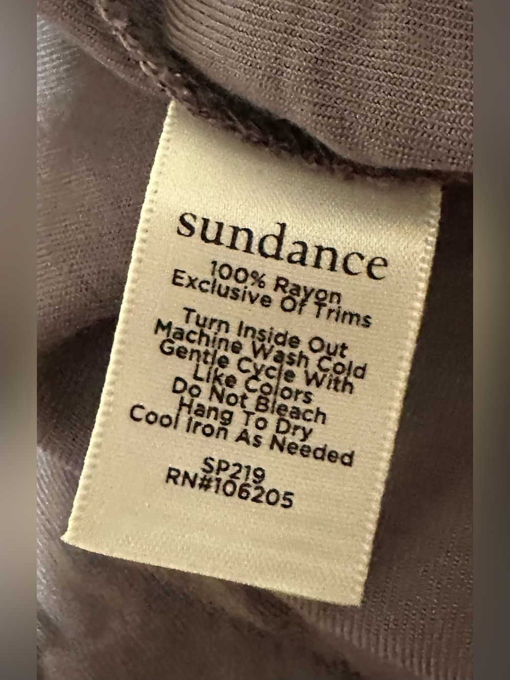 Sundance Gray 100% Rayon Tie Waist Pants Women’s Size 8 Boho Casual Tapered Leg - Picture 10 of 12